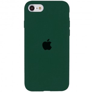 Чехол Silicone Case Full Protective (AA) для Apple iPhone SE (2020) Зеленый / Forest green Чехол Silicone Case Full Protective (AA) для Apple iPhone SE (2020) Зеленый / Forest green