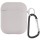 Силіконовий футляр з мікрофіброю для навушників Airpods 1/2 Сірий / Stone