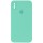 Чохол Silicone Case Square Full Camera Protective (AA) для Apple iPhone X / XS (5.8") Бірюзовий / Turquoise