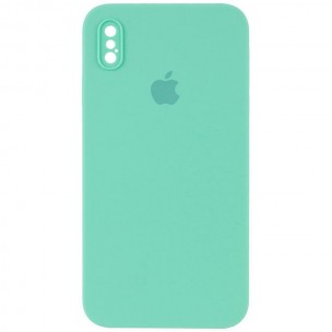 Чехол Silicone Case Square Full Camera Protective (AA) для Apple iPhone X / XS (5.8