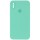 Чехол Silicone Case Square Full Camera Protective (AA) для Apple iPhone X / XS (5.8") Бирюзовый / Turquoise