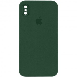 Чехол Silicone Case Square Full Camera Protective (AA) для Apple iPhone X / XS (5.8