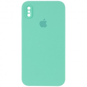 Чехол Silicone Case Square Full Camera Protective (AA) для Apple iPhone XS Max (6.5