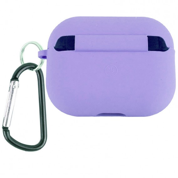 Силиконовый футляр с микрофиброй для наушников Airpods 3, Сиреневый / Dasheen