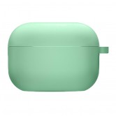 Силіконовий футляр з мікрофіброю для навушників Airpods Pro 2 / Pro Зелений / Spearmint