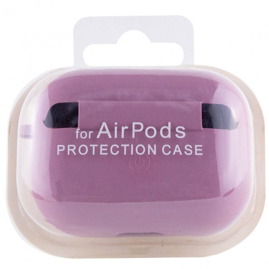 Силіконовий футляр з мікрофіброю для навушників Airpods Pro 2 / Pro Ліловий / Lilac Pride - зображення 3 