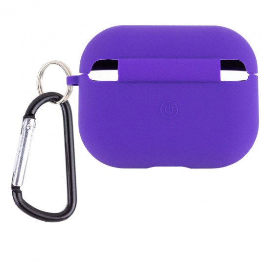 Силіконовий футляр з мікрофіброю для навушників Airpods Pro 2 / Pro Фіолетовий / Ultra Violet - зображення 1 