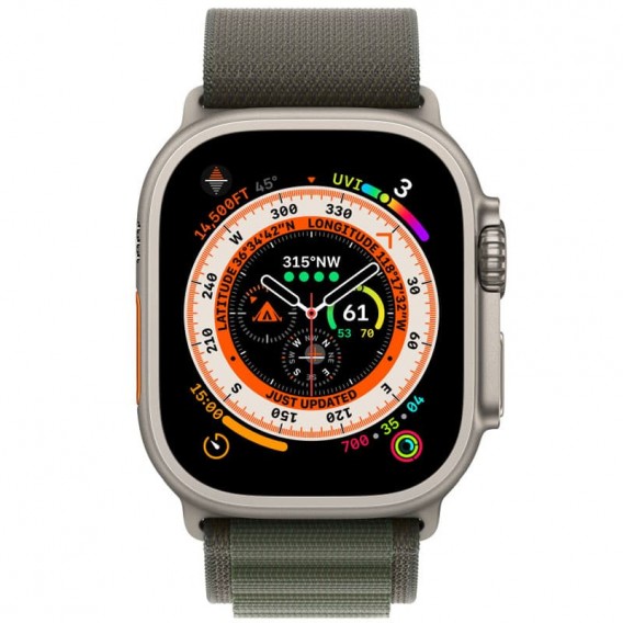 Ремінець Alpine Loop для Apple watch 42mm/44mm/45mm/49mm (m/l), Зелений / Green