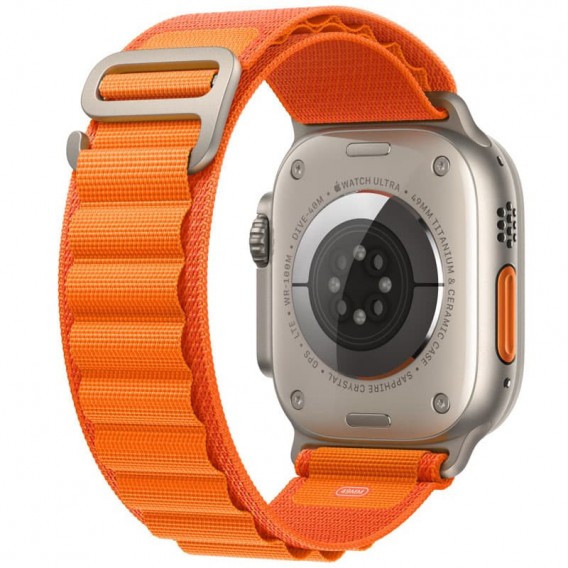 Ремешок Alpine Loop для Apple watch 42mm/44mm/45mm/49mm (m/l), Оранжевый / Orange