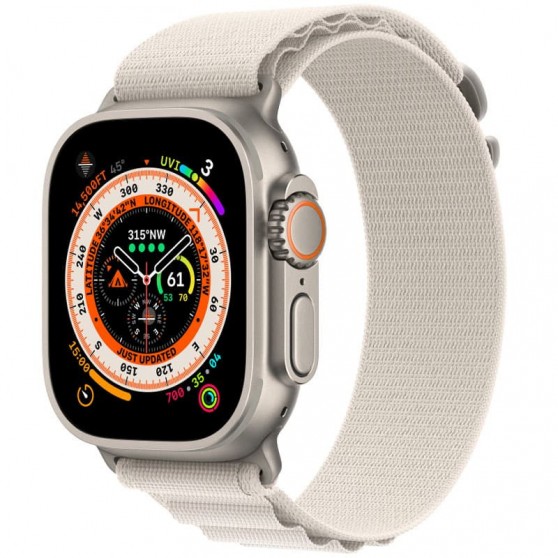Ремешок Alpine Loop для Apple Watch 42(ser.1-3)/44/45/46/49mm (m/l) Серый / Starlight