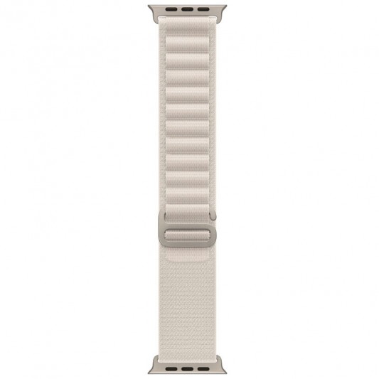 Ремінець Alpine Loop для Apple Watch 42(ser.1-3)/44/45/46/49mm (m/l) Сірий / Starlight - зображення 3 