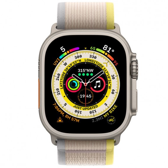 Ремешок Trail Loop для Apple watch 42mm/44mm/45mm/49mm (m/l), Yellow / Beige