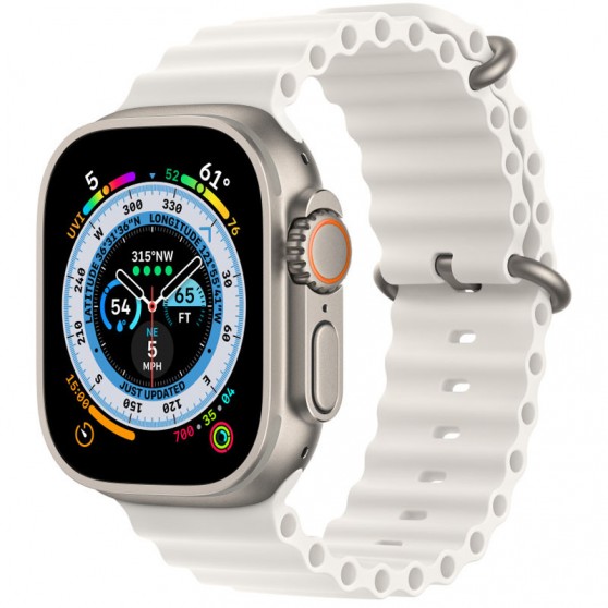 Ремешок Ocean Band для Apple Watch 42(ser.1-3)/44/45/46/49mm Белый / White