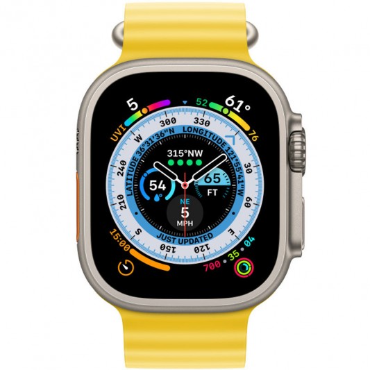 Ремінець Ocean Band для Apple Watch 42(ser.1-3)/44/45/46/49mm Жовтий / Yellow - зображення 2 