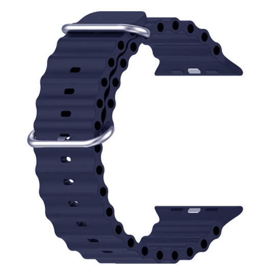 Ремешок Ocean Band для Apple Watch 42(ser.1-3)/44/45/46/49mm Синий / Deep navy - изображение 2