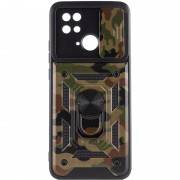 Удароміцний чохол Camshield Serge Ring Camo для Xiaomi Redmi 10C, Коричневий / Army Brown