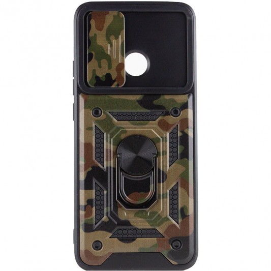 Ударостійкий чохол Camshield Serge Ring Camo для Xiaomi Redmi 10C Коричневий / Army Brown - зображення 3 