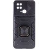 Ударопрочный чехол Camshield Flash Ring для Xiaomi Redmi 10C, Черный