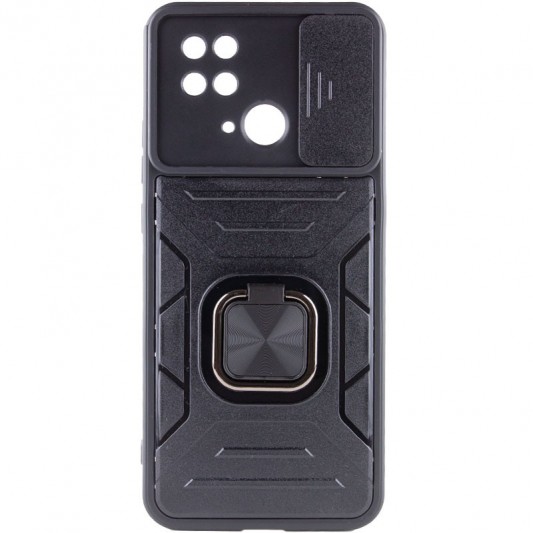 Ударопрочный чехол Camshield Flash Ring для Xiaomi Redmi 10C Черный - изображение 2