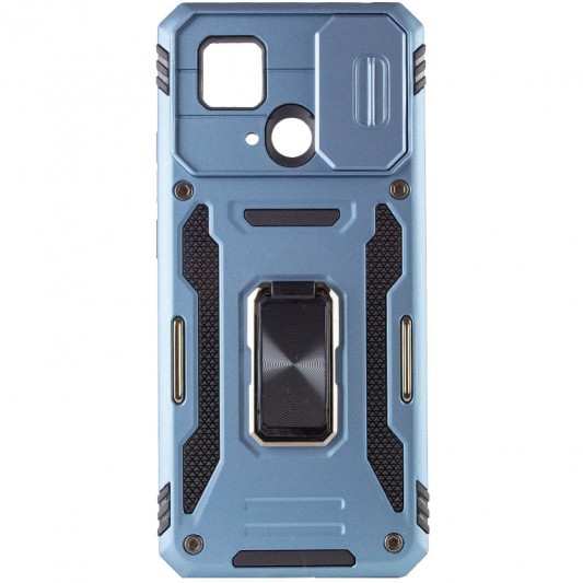 Ударостійкий чохол Camshield Army Ring для Xiaomi Redmi 10C Блакитний / Light Blue - зображення 2 