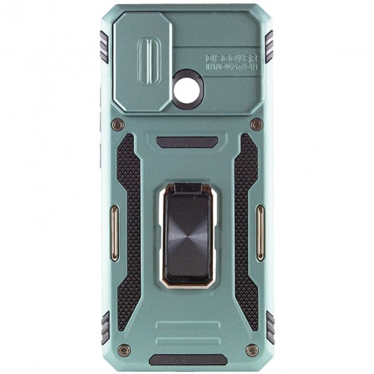 Ударостійкий чохол Camshield Army Ring для Xiaomi Redmi 10C Зелений / Light Green - зображення 1 