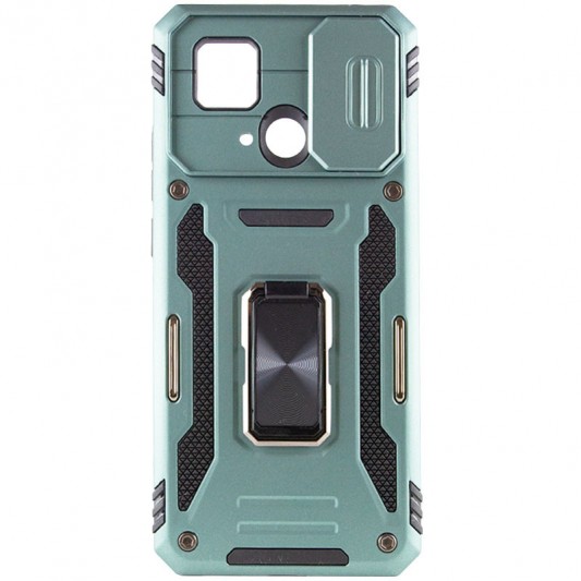 Ударостійкий чохол Camshield Army Ring для Xiaomi Redmi 10C Зелений / Light Green - зображення 2 