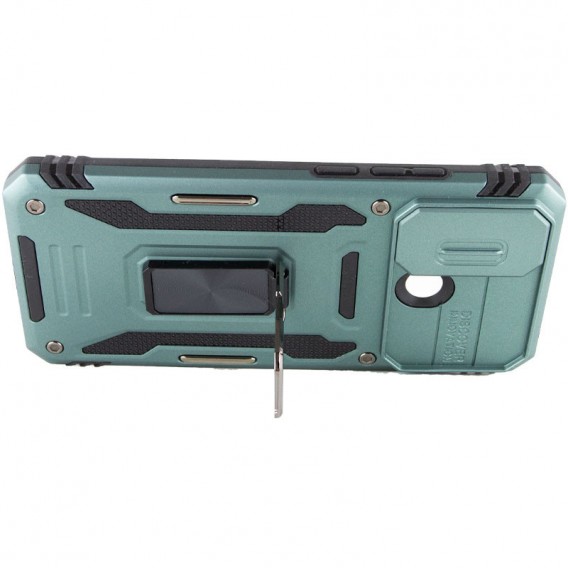 Удароміцний чохол Camshield Army Ring для Xiaomi Redmi 10C, Зелений / Light Green