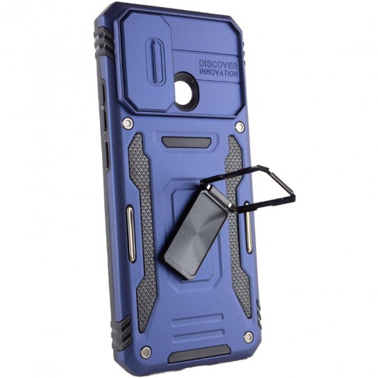Ударостійкий чохол Camshield Army Ring для Xiaomi Redmi 10C Синій / Navy - зображення 2 