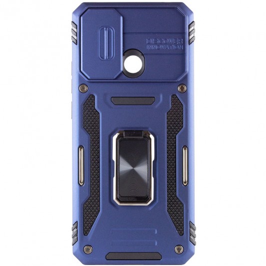Ударостійкий чохол Camshield Army Ring для Xiaomi Redmi 10C Синій / Navy - зображення 3 