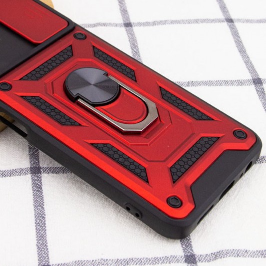 Ударостійкий чохол Camshield Serge Ring для Xiaomi Poco M4 Pro 5G Червоний - зображення 1 