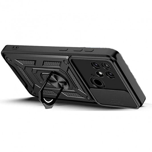 Ударостійкий чохол Camshield Serge Ring для Xiaomi Redmi 10C Чорний - зображення 2 