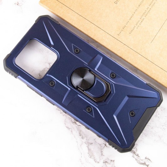 Ударостійкий чохол Pathfinder Ring для Xiaomi Redmi 10C / Poco C40 Синій / Navy - зображення 3 