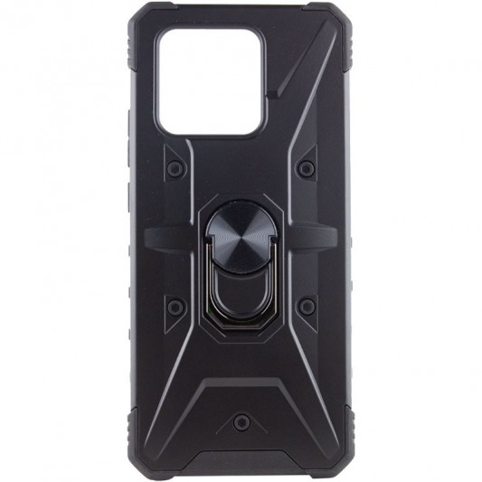 Ударостійкий чохол Pathfinder Ring для Xiaomi Redmi 10C / Poco C40 Чорний / Black