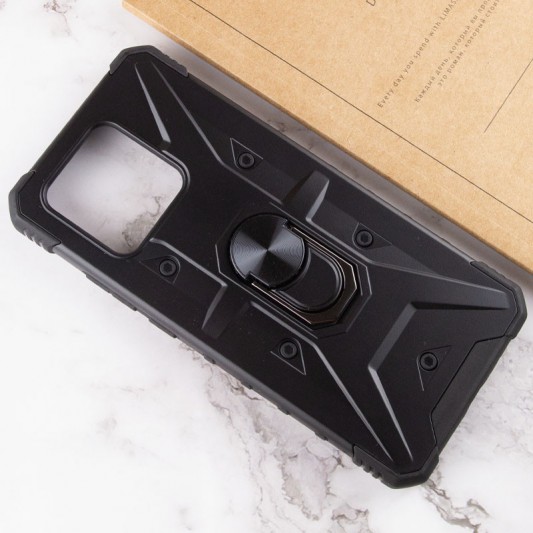 Ударостійкий чохол Pathfinder Ring для Xiaomi Redmi 10C / Poco C40 Чорний / Black - зображення 3 