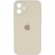 Чехол Silicone Case Square Full Camera Protective (AA) для Apple iPhone 11 (6.1") Бежевый / Antique White