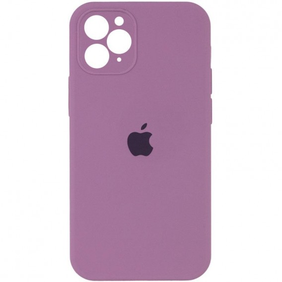 Чохол Silicone Case Square Full Camera Protective (AA) для Apple iPhone 11 Pro Max (6.5"), Ліловий / Lilac Pride