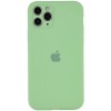 Чехол Silicone Case Full Camera Protective (AA) для Apple iPhone 12 Pro Max (6.7"), Мятный / Mint