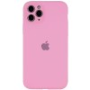 Чехол Silicone Case Full Camera Protective (AA) для Apple iPhone 12 Pro Max (6.7"), Розовый / Light pink