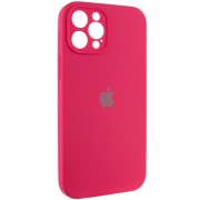 Чохол для iPhone 12 Pro Max - Silicone Case Full Camera Protective (AA), Червоний / Rose Red