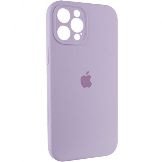 Чохол Silicone Case Full Camera Protective (AA) для Apple iPhone 12 Pro Max (6.7") Бузковий / Lilac - зображення 1 