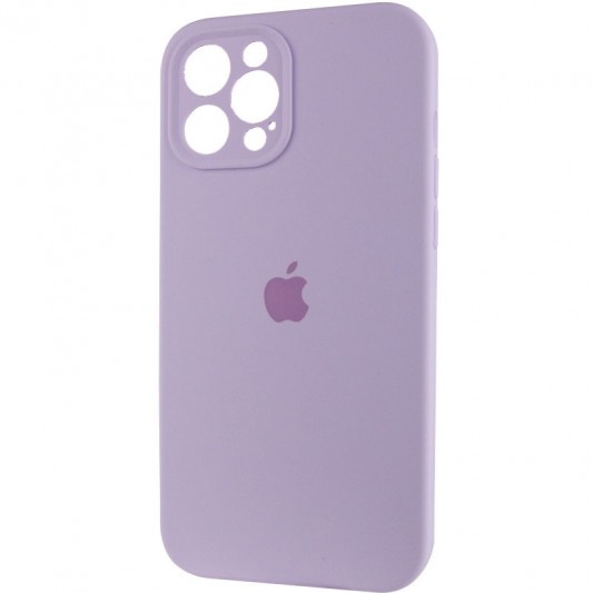 Чохол Silicone Case Full Camera Protective (AA) для Apple iPhone 12 Pro Max (6.7") Бузковий / Lilac - зображення 2 