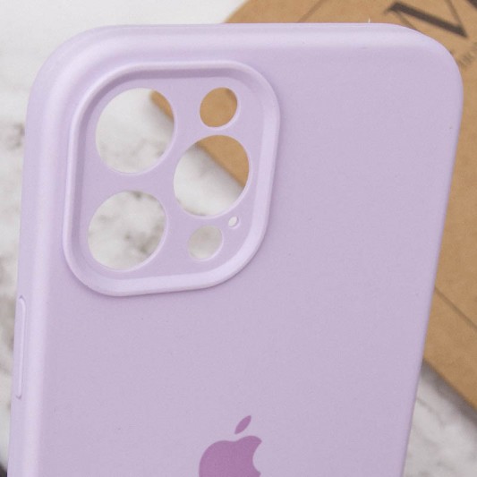 Чохол Silicone Case Full Camera Protective (AA) для Apple iPhone 12 Pro Max (6.7") Бузковий / Lilac - зображення 5 
