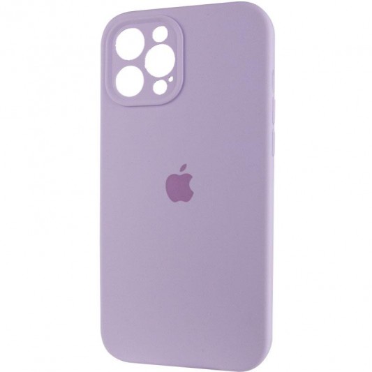 Чохол Silicone Case Full Camera Protective (AA) для Apple iPhone 12 Pro Max (6.7") Бузковий / Lilac - зображення 2 