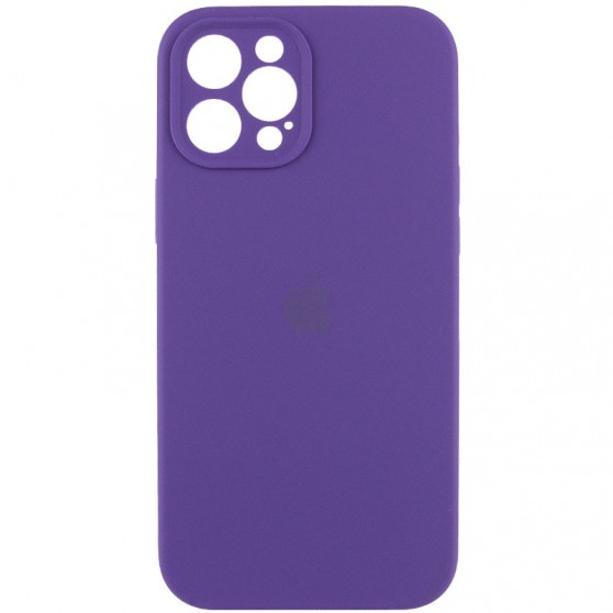 Чохол Silicone Case Full Camera Protective (AA) для Apple iPhone 12 Pro Max (6.7") Фіолетовий / Amethyst