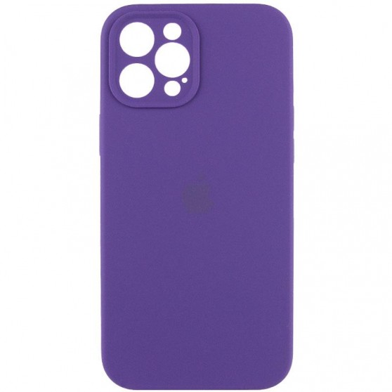 Чехол Silicone Case Full Camera Protective (AA) для Apple iPhone 12 Pro Max (6.7") Фиолетовый / Amethyst
