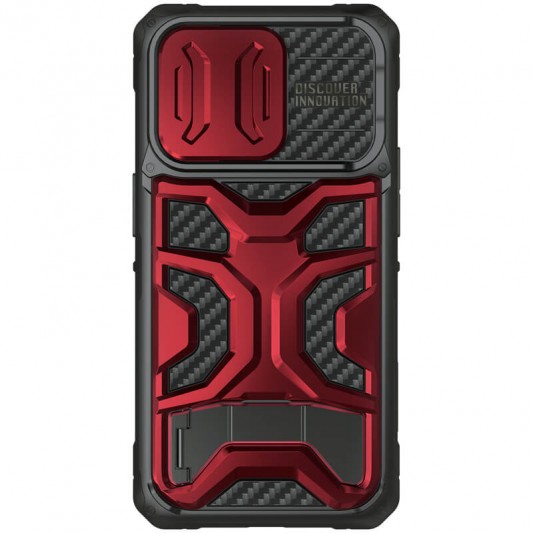 TPU+PC чохол Nillkin CamShield Adventurer Pro (шторка на камеру) для Apple iPhone 14 Pro Max (6.7") Maga Red - зображення 1 