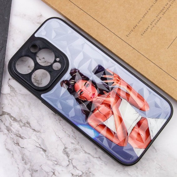 TPU+PC чехол Prisma Ladies для Apple iPhone 14 Pro (6.1"), Black in White