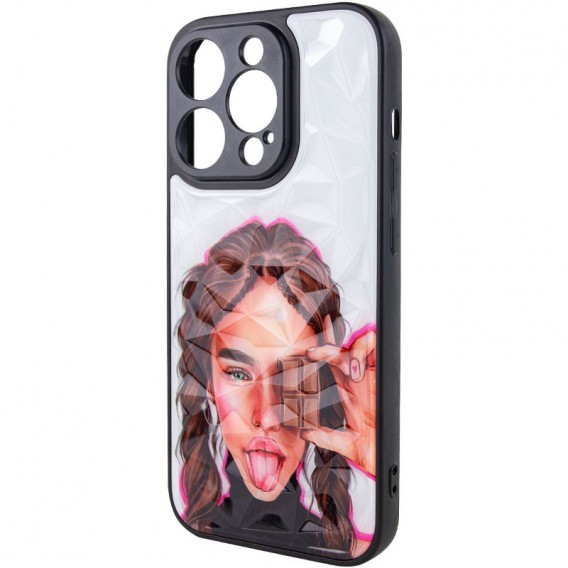 TPU+PC чохол Prisma Ladies для Apple iPhone 14 Pro (6.1"), Chocolate