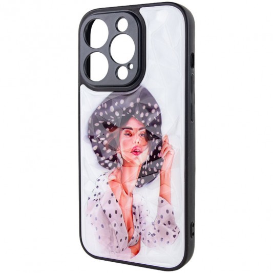 TPU+PC чохол Prisma Ladies для Apple iPhone 14 Pro (6.1") Girl in a hat - зображення 2 