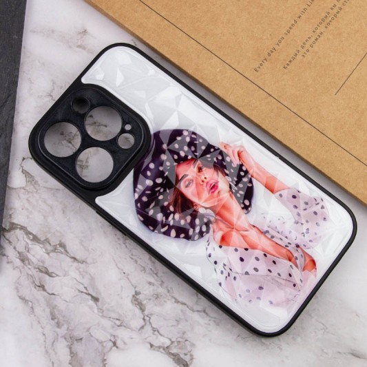 TPU+PC чохол Prisma Ladies для Apple iPhone 14 Pro (6.1") Girl in a hat - зображення 3 